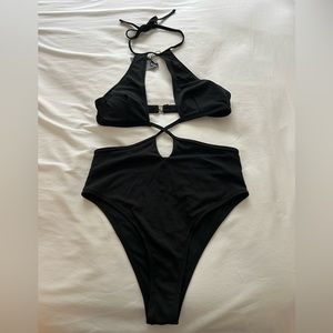 Size M sexy black one piece swimsuit!